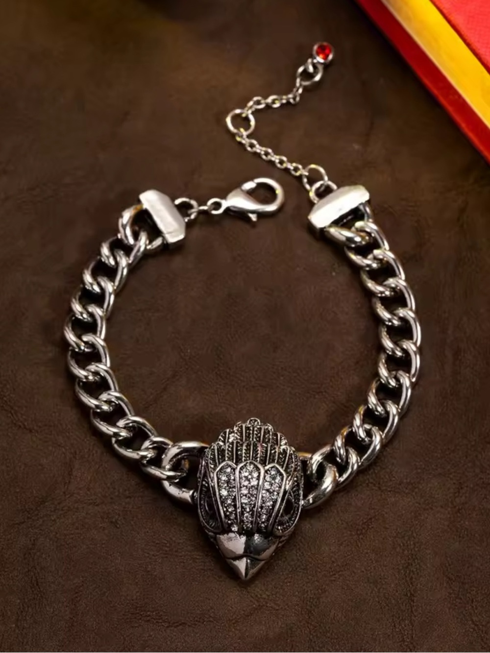 Kurt Geiger Silver Chain Bracelet with Crystal Bird Accent